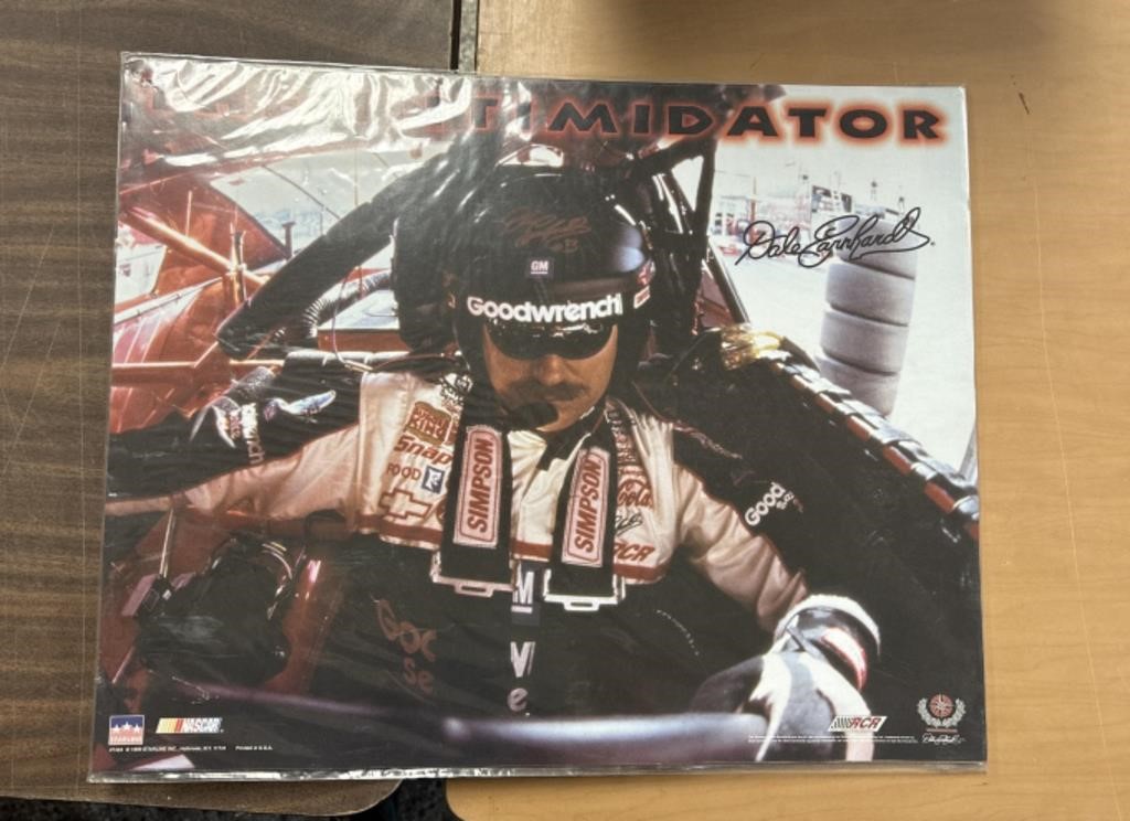 20" X 16" DALE EARNHARDT POSTER / SHIPS