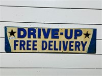 Molded Plastic Drive Up Sign