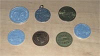 Lot of Automobile Related Coins Tokens