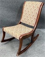 Antique Mahogany Frame Rocking Chair