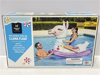 Inflatable ride on llama float for pool