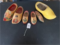 Vintage Hand Painted Dutch Clogs