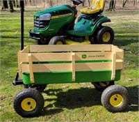 John Deere Steel Stake Wagon/ Lawn Cart