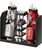 Golf Bag Organizer, Wooden Golf Bag Storage R