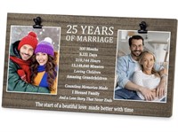 25 Years of Marriage Photo Display Frame