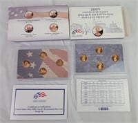 Two 2009 Lincoln Bicentennial One Cent Proof Set