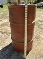 Metal Barrel with Heavy Lid