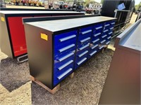 Steelman 10' 25-Drawer Workbench (Blue)