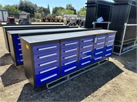 Steelman 10' 25-Drawer Workbench (Blue)