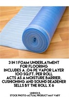 3-in-1 Foam Underlayment x 6