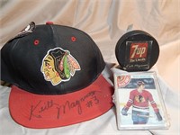 #3 Keith Magnuson NHL Signed Hat & More