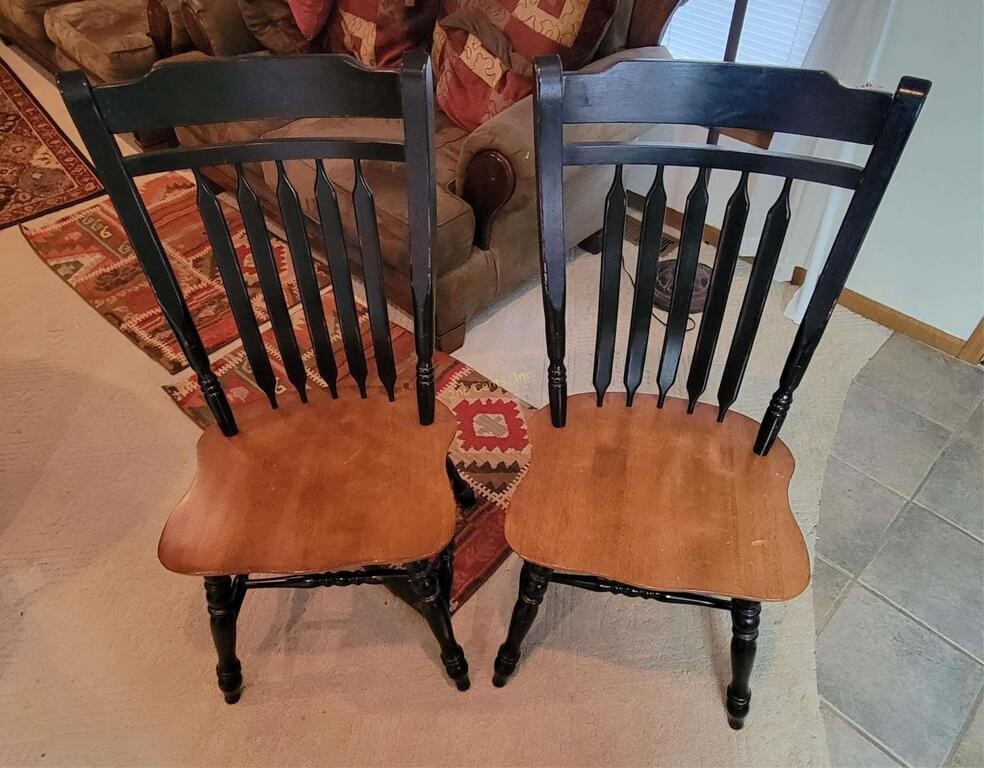 2 A America Solid Wood Chairs / Show Wear