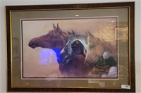 Home Interiors Framed Horse Print