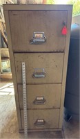 4-Drawer Legal Size Fireproof File Cabinet w/Key