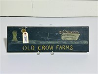 Painted Wooden Old Crow Farms Sign