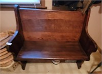 2 Person Solid Wood Church Pew / Bench