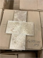 4" x 4" Select Noce Honed Travertine Tile x 8