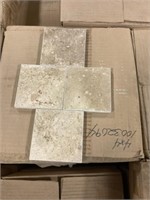 4" x 4" Select Noce Honed Travertine Tile x 8