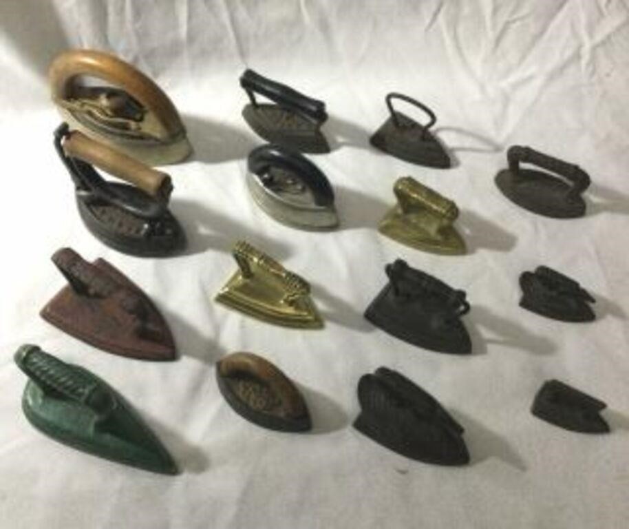 Vintage Miniature Irons Collection