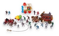 Action Figures, Toys, Vintage Wooden Carriage