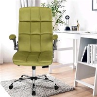 KCREAM Velvet Executive Office Chair, High Back, A