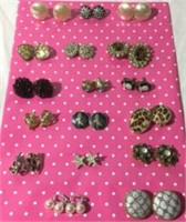 17 Pair of Clip On Earrings