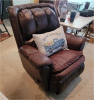Lane Furniture Leather Swivel Recliner/ Shows