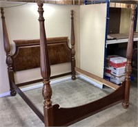 CARVED KING SIZE POSTER BED