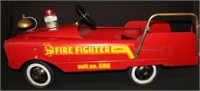 1960`s AMF Red Fire Truck Pedal car #508