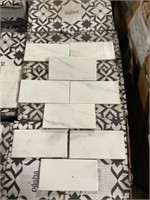 6" x 3" CL Carrara Honed Matte Tile x 29 Boxes