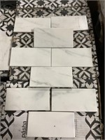 6" x 3" CL Carrara Honed Matte Tile x 29 Boxes