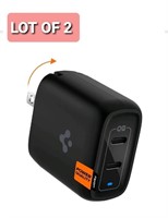 Lot of 2, Spigen PowerArc 40W Dual USB C Charger,