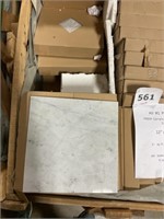 12" x 12" PREM Carrara White Marble Tile x 324 SF