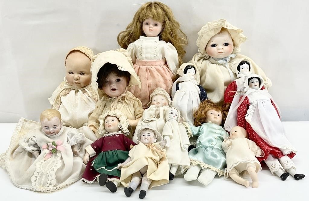Vintage Porcelain Doll Group