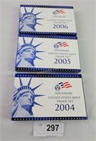 2004 - 2006 U S Mint Proof Sets