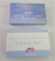 2009 & 2010 U S Mint Proof Sets