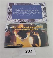1995 & 1997 Uncirculated Coin Sets