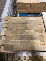 13" x 13" Natural Wood Brick Interlocking x 50 SF