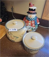 Home & Garden Canisters & Snowman Cookie Jar