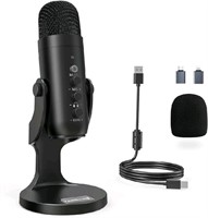 ZealSound USB Condenser Computer PC Mic,Plug&Play