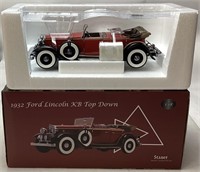 STAUER 1932 FORD LINCOLN KB TOP DOWN MODEL CAR,
