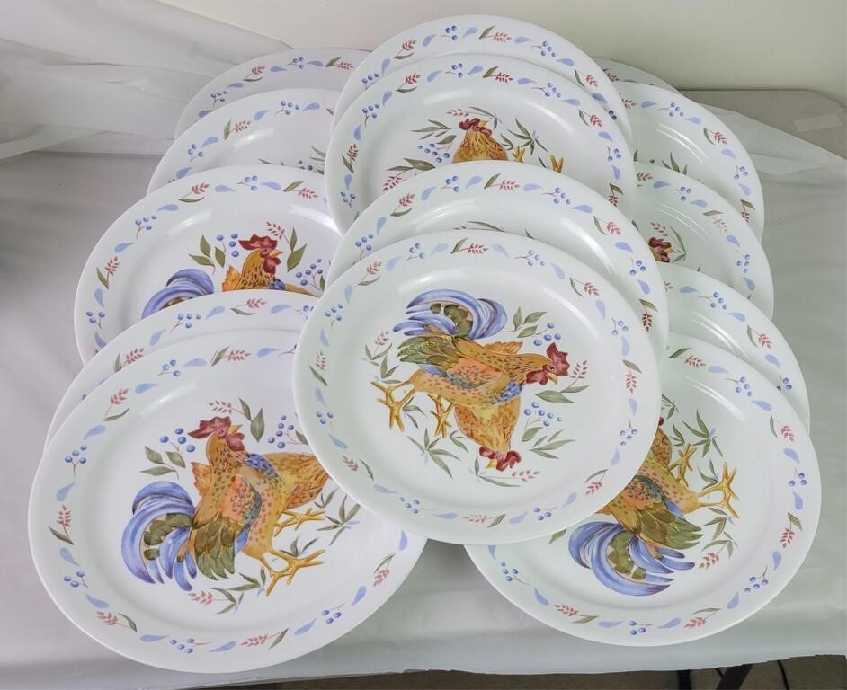 Corelle Rooster Plates