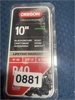 OREGON 10” SAW CHAIN RETAIL $19