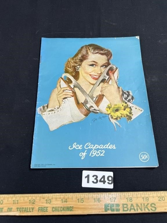 1952 Cinderella Ice Capades Program