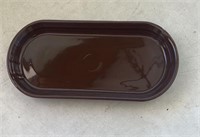 Fiestaware Chocolate Brown Bread Tray 12 Inch