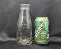 1 PINT NELSONS DAIRY GLASS MILK BOTTLE