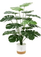 26" Tropical Palm Tree Artificial Monstera plant