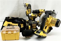 5pc Dewalt Cordless Power Tools