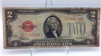 1928D Red Seal $2 Bill