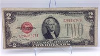 1928G Red Seal $2 Bill